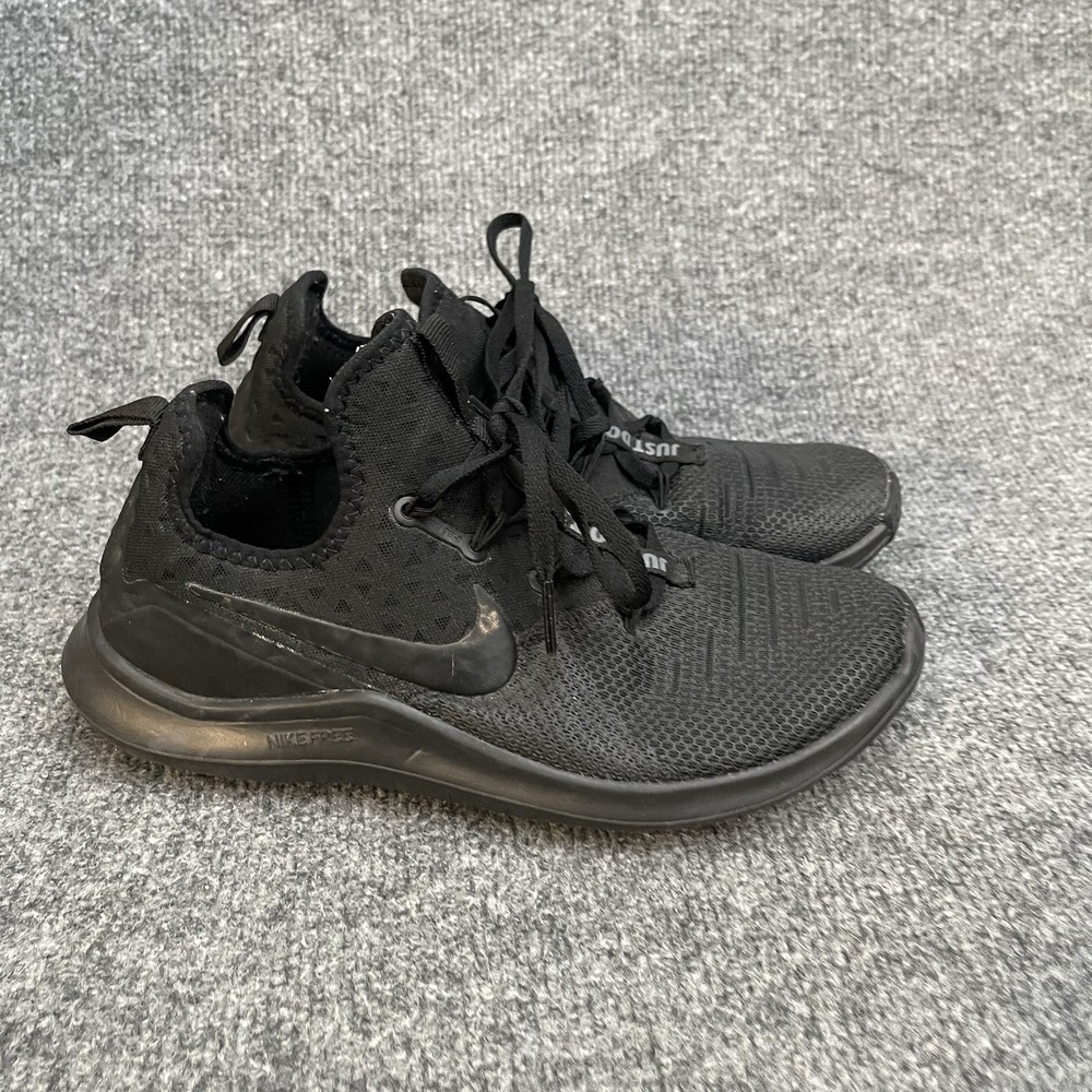 Nike Free RN 5.0 Running Shoes Womens Sz 7.5 Black Training Sneakers 942888
